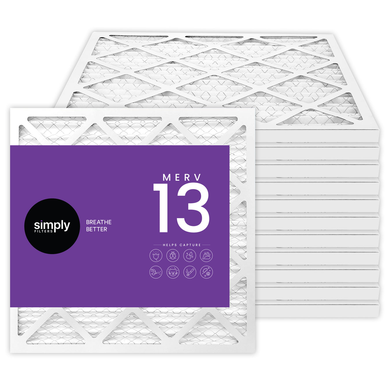 16x16x1 Merv 13 Pleated Air Filter