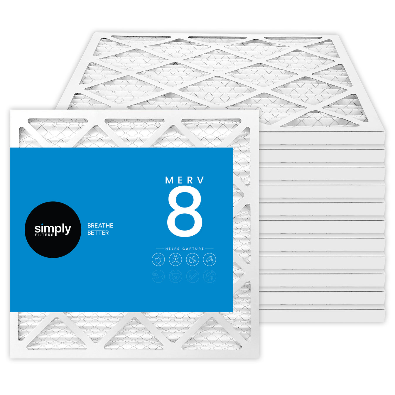 19.5x22x1 Merv 8 Pleated Air Filter